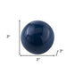 Set Of 2 Blue Aluminum Decorative Spheres 3'