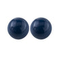 Set Of 2 Blue Aluminum Decorative Spheres 3'