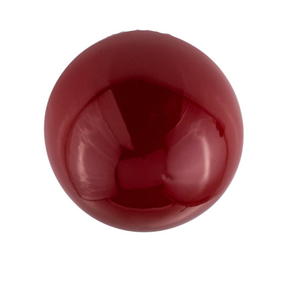 Set of Two Silver Buffed Aluminum Decorative Orb Tabletop Sculpture