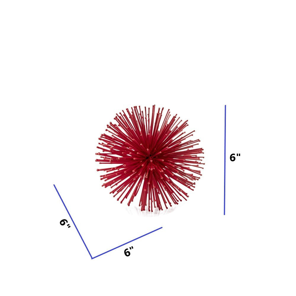 10" Antique Gold Finish Large Urchin Sphere