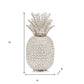 13" Silver Metal Decorative Pineapple