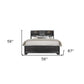 Solid Wood Full Gray Eight Drawers Bed