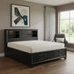 Solid Wood Full Gray Eight Drawers Bed