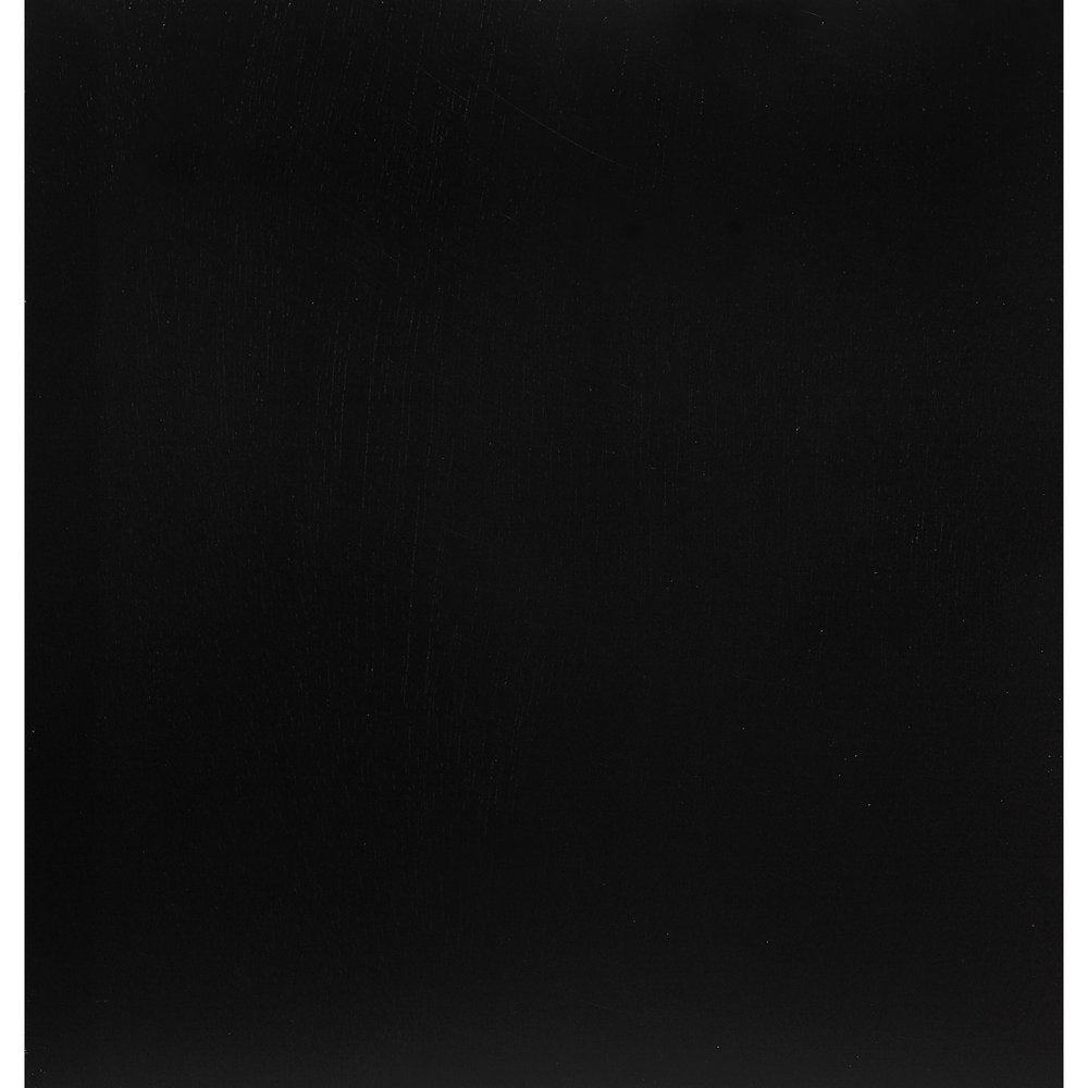 Black Carved Abstract Solid Wood King Bed Frame With Drawers