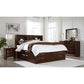 Merlot Solid Wood Queen Bed Frame With Eight Drawers