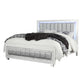 White Faux Leather Upholstered Full Bed Frame With No