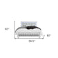 White Faux Leather Upholstered Full Bed Frame With No