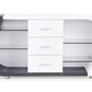 White And Grey Multi Tone Buffet With 3 Drawers