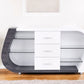 White And Grey Multi Tone Buffet With 3 Drawers
