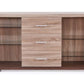 Oak And Walnut Multi Tone Buffet With 3 Drawers