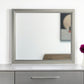 36" Silver Framed Dresser Mount Mirror