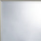 36" Silver Framed Dresser Mount Mirror