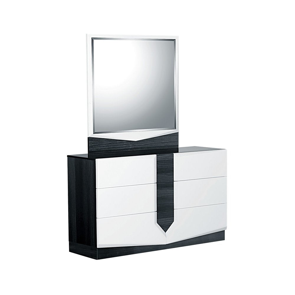 White And Grey Chest With 5 Drawer