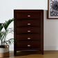 New Merlot Chest With 5 Chambared Drawer