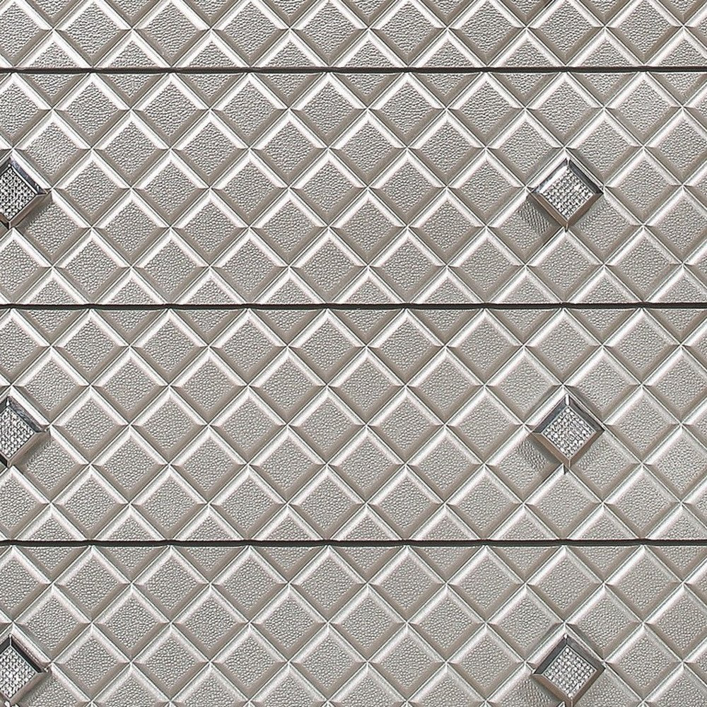 65" Champagne Solid Wood With Bling Six Drawer Double Dresser