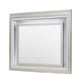 38" Champagne Wood Lighted Mounted Accent Mirror