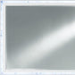 41" White Faux Marble Wood Lighted Mounted Accent Mirror