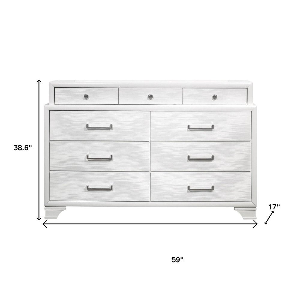 White Chest With 6 Drawers