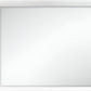 34" White Wood Framed Accent Mirror