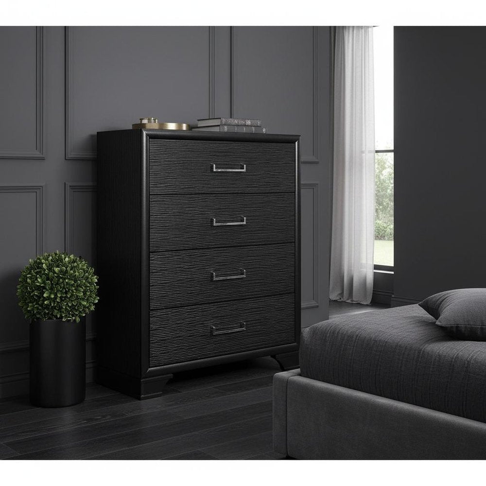 59" Gray Solid Wood Nine Drawer Double Dresser