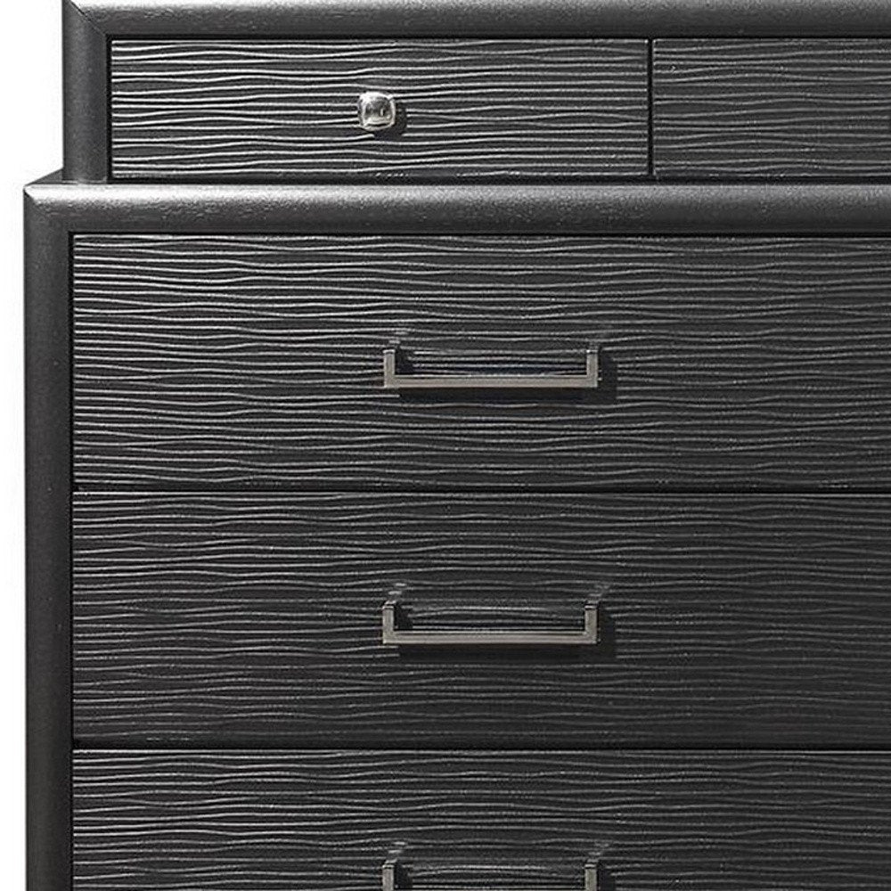 Grey Chest With 6 Drawers
