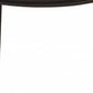 26" Dark Red And Espresso Faux Leather And Solid Wood Backless Counter Height Bar Chair