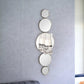 Silver and Clear Modern Bling Mirrored Wall Sconce