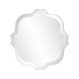 16" Gray Abstract Unframed Accent Mirror