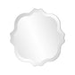 16" Gray Abstract Unframed Accent Mirror