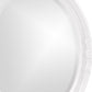 Oval Mirror In A Glossy White Wood Frame