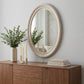 33" Silver Oval Framed Accent Mirror