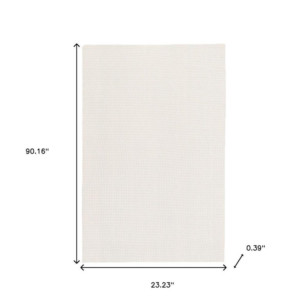 2' x 8' Beige Non Slip Rug Pad