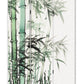 72" Green And White Canvas Folding Three Panel Screen Room Divider