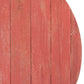 18" X 14" Red Reclaimed Wood Egg Shaped Wall Decor