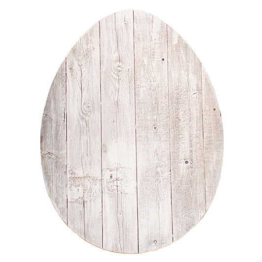 24" X 18" White Easter Solid Wood Hanging Dimensional Sculpture
