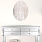 24" Rustic White Wash Wood Large Egg