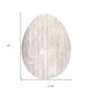 24" X 18" White Easter Solid Wood Hanging Dimensional Sculpture