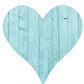 12" Turquoise Reclaimed Wood Heart Wall Decor