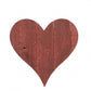 12" Rustic Red Reclaimed Wood Heart Wall Decor