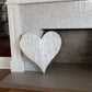 12" Whitewash Reclaimed Wood Heart Wall Decor