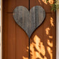 18" Weathered Gray Reclaimed Wood Heart Wall Decor