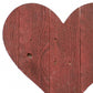 18" X 18" Red Wood Abstract Hanging Dimensional Sculpture