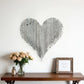 18" Whitewash Reclaimed Wood Heart Wall Decor