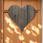 24" Weathered Gray Reclaimed Wood Heart Wall Decor
