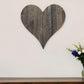 24" Weathered Gray Reclaimed Wood Heart Wall Decor