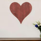 24" Red Reclaimed Wood Heart Wall Decor