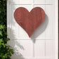 24" Red Reclaimed Wood Heart Wall Decor