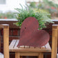 24" Red Reclaimed Wood Heart Wall Decor