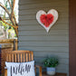 24" Whitewash Reclaimed Wood Heart Wall Decor