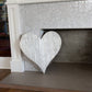 24" Whitewash Reclaimed Wood Heart Wall Decor